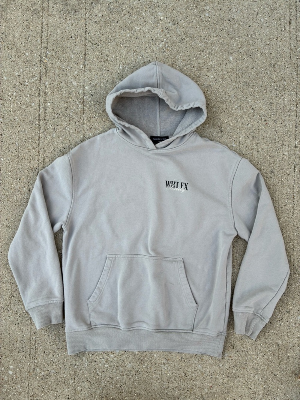 White Fox Women's Hoodie Small Medium - Picture 2 of 5